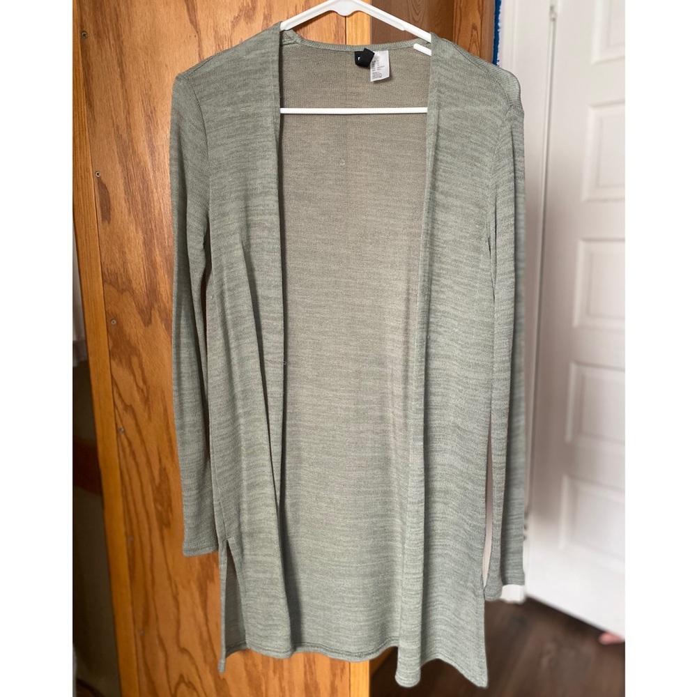 Light green cardigan
